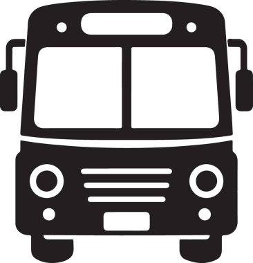 otobüsün vektör illüstrasyonu