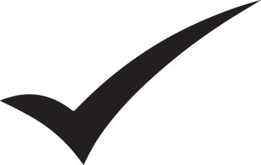 Onay simge vektör web ve mobil uygulaması tasarımı, onay logo kavramı için izole üzerinde beyaz arka plan