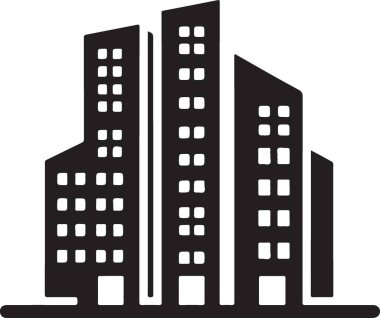 ev binası ikon vektör illüstrasyonu