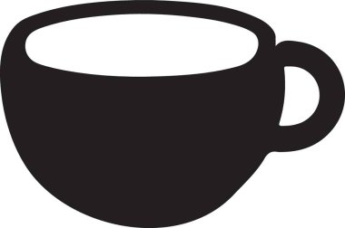 Kahve fincanı ana hatlı içecek ikonu