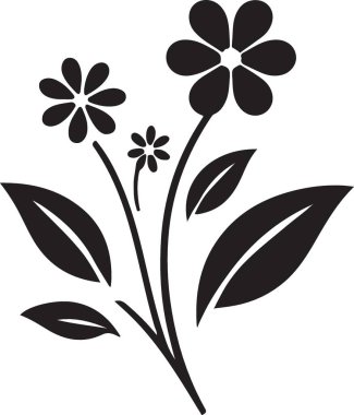 Güzel çiçeklerin vektör çizimi