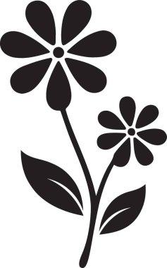 Çiçek. Web simgesi basit tasarım