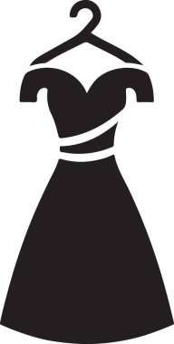 Elbise simgesi, basit tarzı.
