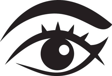 Göz simgesi. Basit resimleme