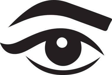 Göz simgesi vektör illüstrasyonu