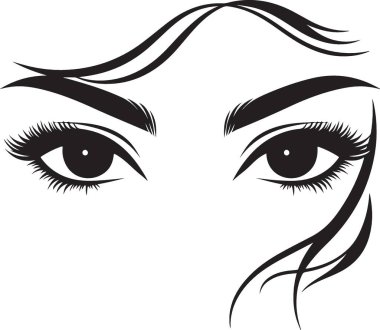 Göz kamaştırıcı Kadın Gözü Güzellik ve Moda Çizimi