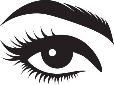 Zarif Kadın Gözü Görüntü Çizimi Güzellik Tasarımı