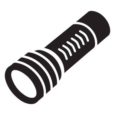 Flashlight Siluet Çizimi Pürüzsüz ve Güvenilir Işıklandırma Aracı