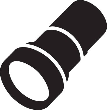 Flashlight Siluet Çizimi Pürüzsüz ve Güvenilir Işıklandırma Aracı