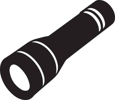 Flashlight Siluet Çizimi Pürüzsüz ve Güvenilir Işıklandırma Aracı