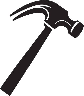 Çekiç. Web simgesi basit illüstrasyon