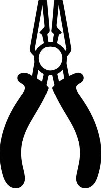 Hassas İş İçin Yüksek Kalite Siluet Şırınga Burunlu Pense Çizimi