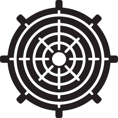 Hedef. Web simgesi basit illüstrasyon