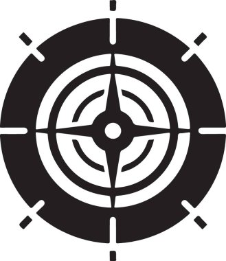 Hedef. Web simgesi basit illüstrasyon