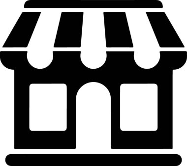 Dükkan. Web simgesi basit tasarım