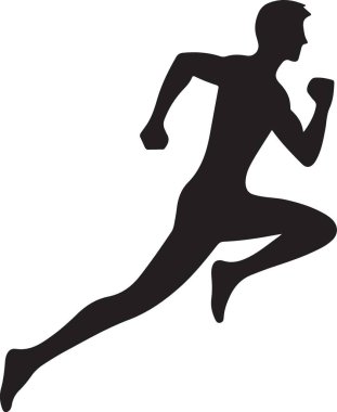 Beyaz üzerine çalışan adam siluet