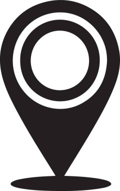 Gelişmiş Görünürlük için Çift Çemberli Konum Pin Simgesi