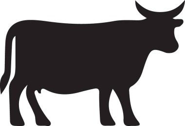 Boğa çiftliği hayvan simgesi.