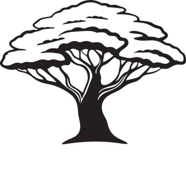 Ağaç. Web simgesi basit illüstrasyon