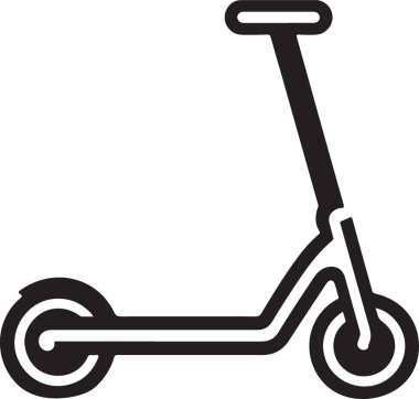 Modern Şehir Gidiş Gidiş-Gidiş için Mozaik Scooter Görüntü Tasarımı