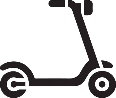 Modern Şehir Gidiş Gidiş-Gidiş için Mozaik Scooter Görüntü Tasarımı