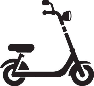 Modern Şehir Gidiş Gidiş-Gidiş için Mozaik Scooter Görüntü Tasarımı