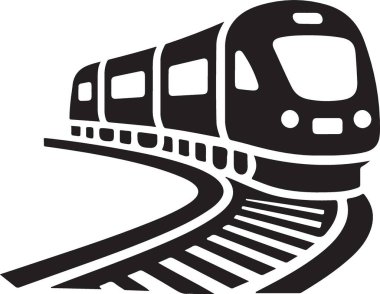 Elektrik Treni Silüeti Resimleri Toplu Taşıma Vektörü Grafiği