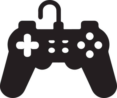 Playstation DualShock 4 Denetleyici Siluet Simgesi Vektör ResmiComment