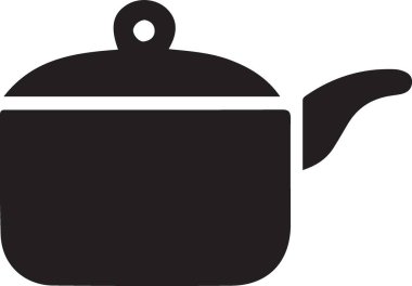 Örtülü bir tencere silueti Mutfak YaratıcıIığı İçin Mükemmel