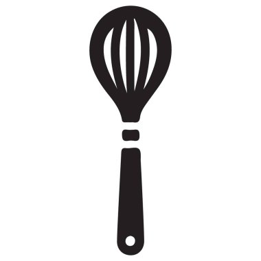 Zarif Siluet Mutfak Utensilleri: Çapraz Çapraz Çırpma ve Kaydırma Çizimi