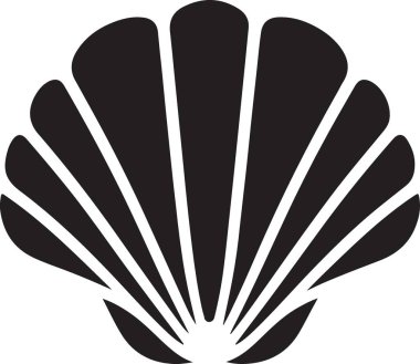 Zarif Siyah Kabuklu Siluet Resimli Vektör Grafik Tasarımı