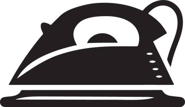 Klasik Demir Siluet Çizimi Basit bir Vektör Tasarımı