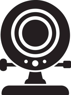 Web siteleri ve Uygulamalar için yüksek kaliteli Webcam Siluet Simgesi Tasarımı