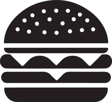 Lezzetli Duble Çizburger Silüeti İştahınız İçin Lezzetli Bir Muamele