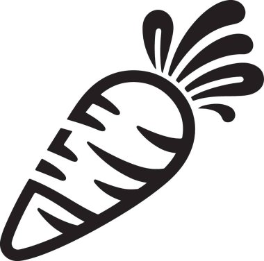 Taze havuç sebzesinin enfes bir silueti.