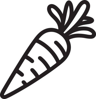 Taze havuç sebzesinin enfes bir silueti.