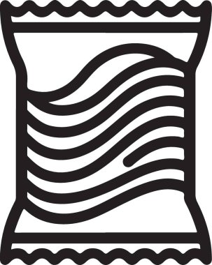 Çıtır Paket Siluet Çizim Markalaşma Şablonu