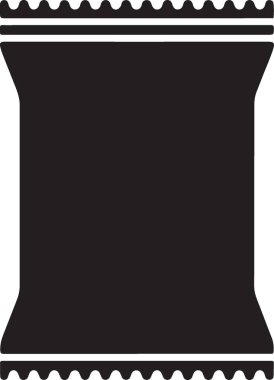 Çıtır Paket Siluet Çizim Markalaşma Şablonu