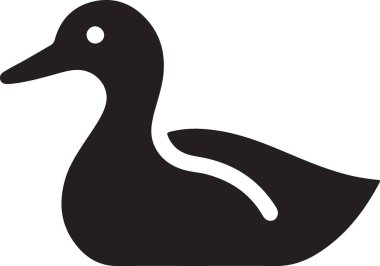 kuş düz vektör simgesi