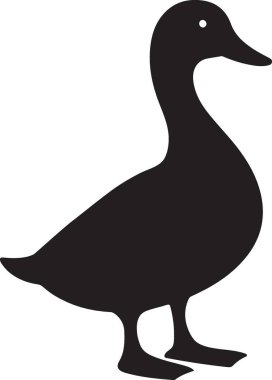 ördek simgesi vektör illüstrasyonu