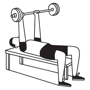 Halterli erkek sporcu