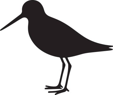 Doğadaki bir kuş, vektör illüstrasyon