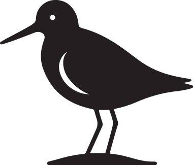 Kuş simgesi, vektör illüstrasyonu