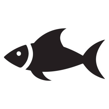 balık simgesi, vektör illüstrasyonu