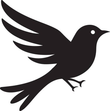 Kuş. Web simgesi basit illüstrasyon