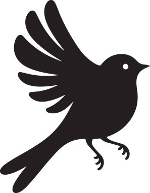 Bir kuşun vektör çizimi