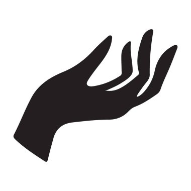 Açık elin basit ama zarif bir siluet vektör grafiği. Logolardan çizimlere kadar çeşitli tasarım projelerinde kullanmak için mükemmel. Düzenlenebilir ve ölçeklenebilir..