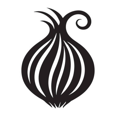 Soğan silueti, yemekle ilgili tasarımlar, yemek blogları ya da sağlıklı beslenme promosyonları için uygun. Bu resim organik besin arayanlar için tasarım sağlıyor..