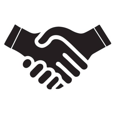 Bu el sıkışma illüstrasyonu ortaklığı, anlaşmayı ve işbirliğini sembolize eder. Bu, ilgili taraflar arasındaki karşılıklı güven ve saygının sağlamlaştırılması için yapılan bir anlaşmayı temsil ediyor..