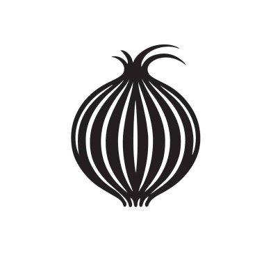 Farklı çizgileri olan bir soğanın vektör çizimi, tarifler, yemek blogları ya da temiz, modern bir sebze tasarımı gerektiren her proje için mükemmel. Bu soğan silueti yemek ve beslenme temaları için idealdir..